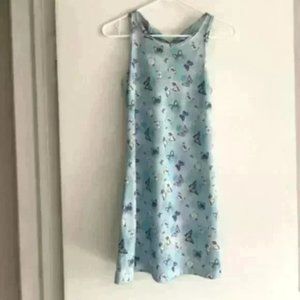Fun and Flirty Lightweight Sleeveless Mini Butterfly Dress